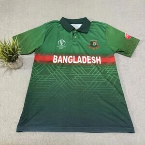 Bangladesh Cricket Polo Jersey ICC World Cup 2019 Green XXL Short Sleeve Men’s
